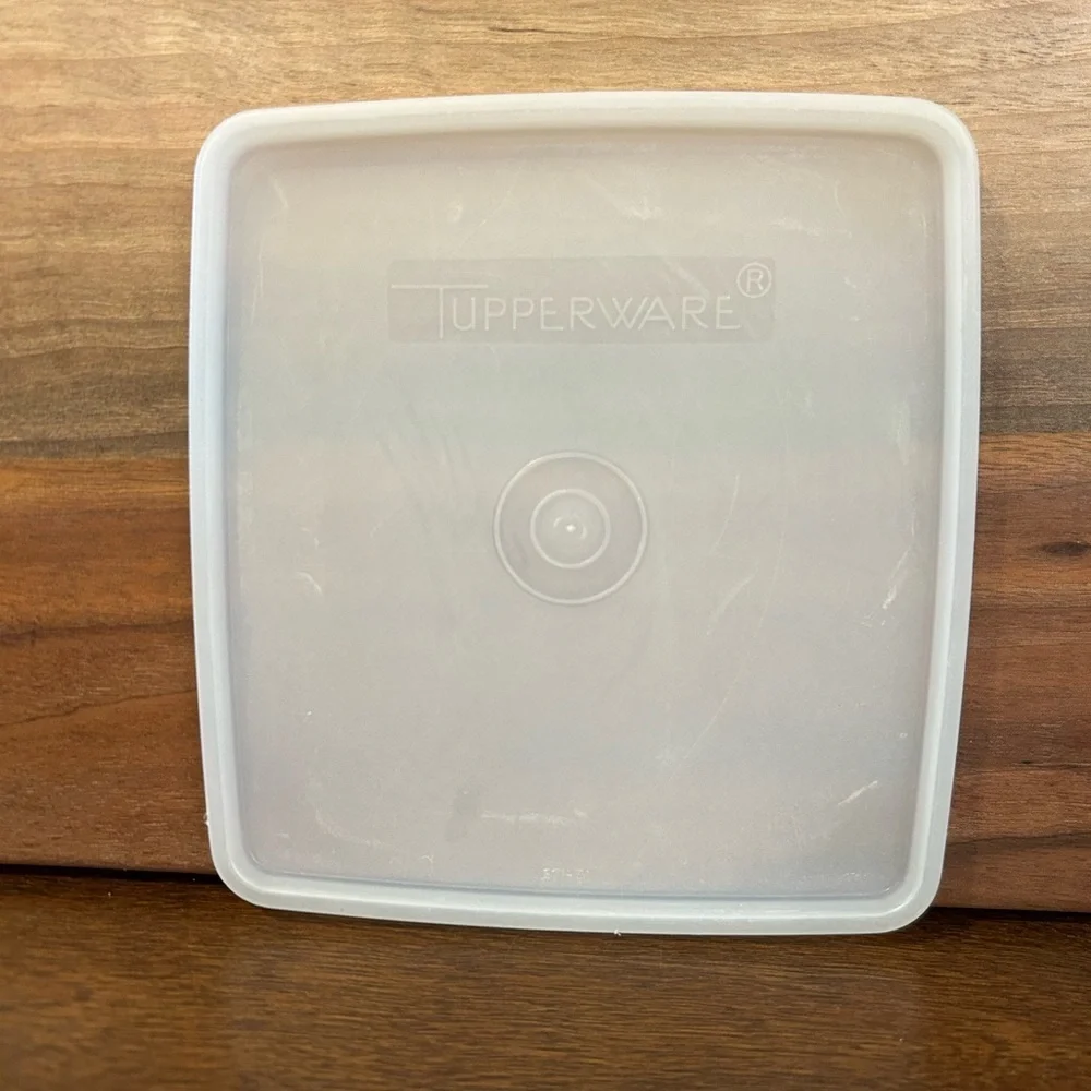 Vtg Tupperware Lid 671-31 Frost Sheer Replacement Lid Excellent Condition